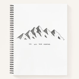 Cuaderno Bloc de notas de montaña
