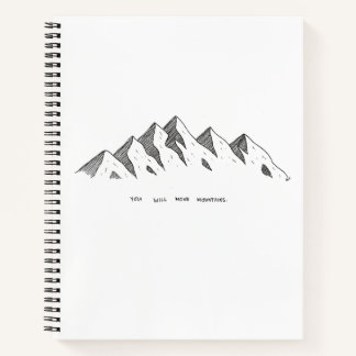 Cuaderno Bloc de notas de montaña