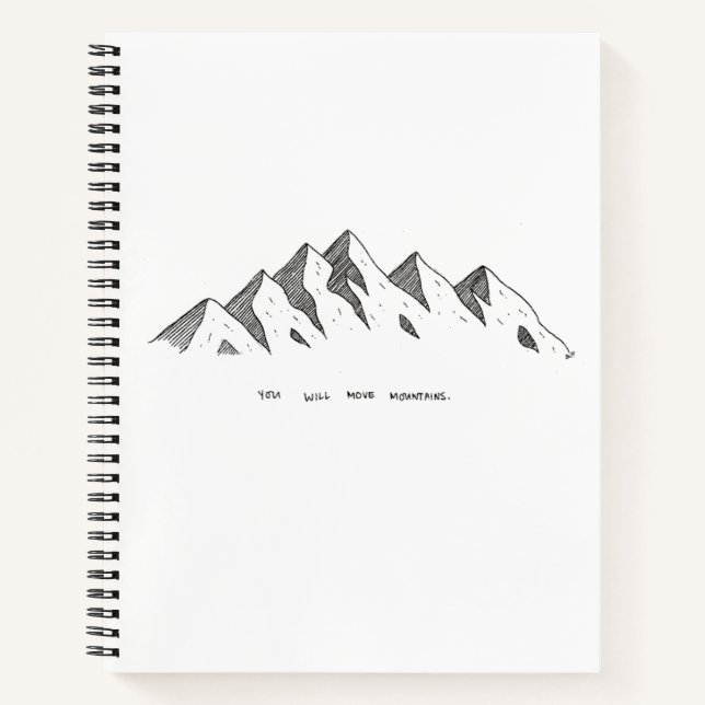 Cuaderno Bloc de notas de montaña (Anverso)