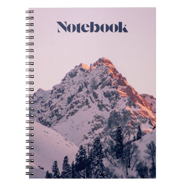 Cuaderno Bloc de notas de montaña pico (Frente)