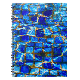 Cuaderno Bloc de notas de mosaico de agua