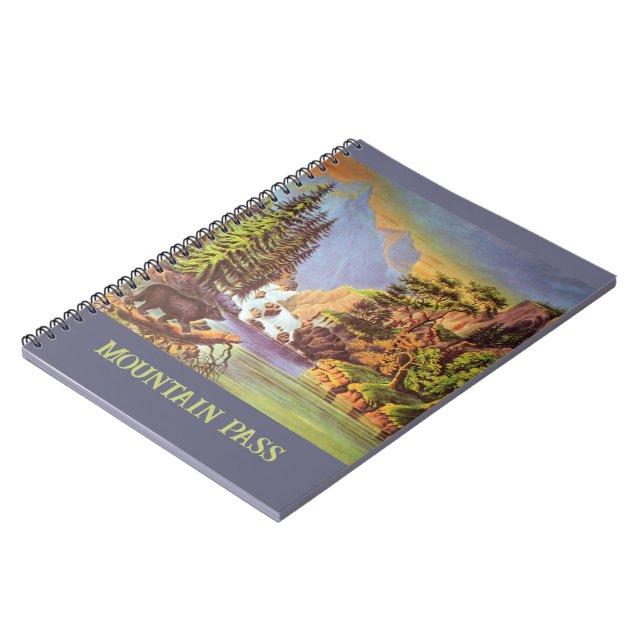 Cuaderno Bloc de notas de Mountain Pass (Lado Izquierdo)