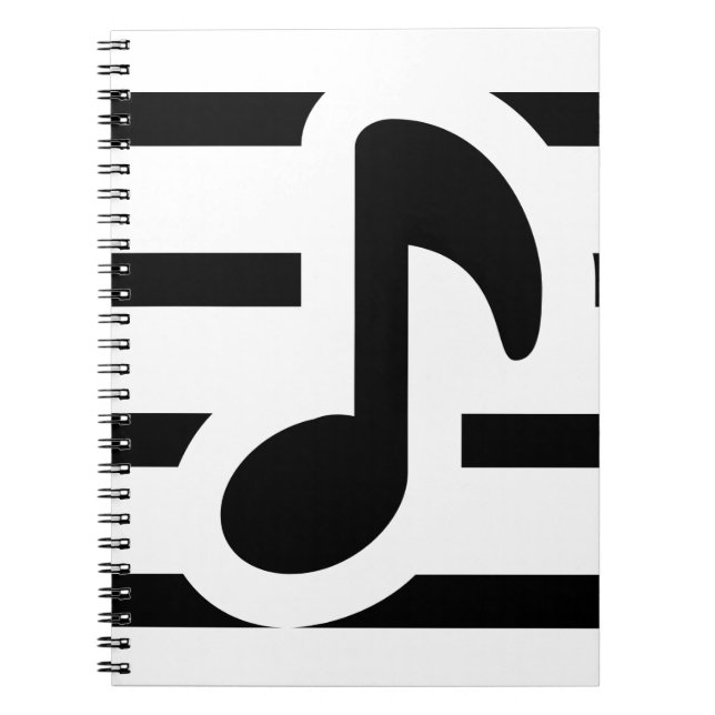 Cuaderno bloc de notas de música. (Frente)