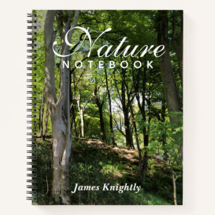 Cuaderno Bloc de notas de naturaleza con nombre del propiet