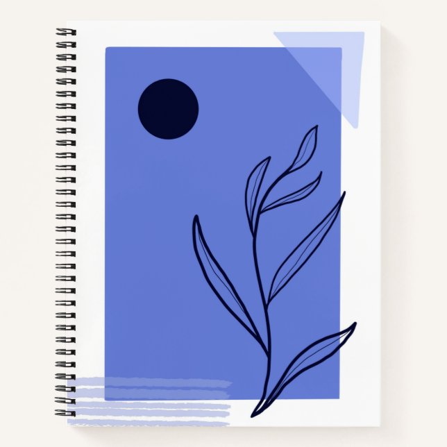 Cuaderno bloc de notas de naturaleza minimalista (Anverso)