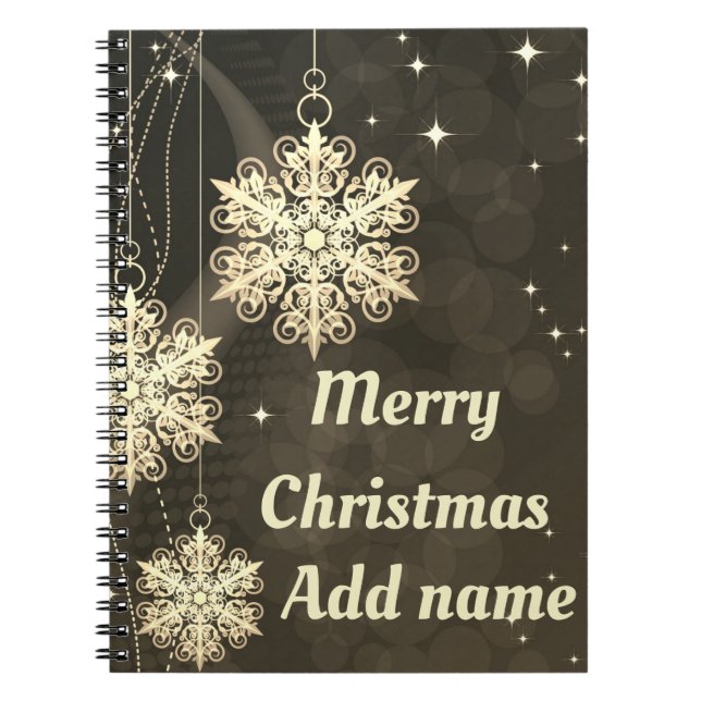 Cuaderno bloc de notas de Navidades personalizados (Frente)