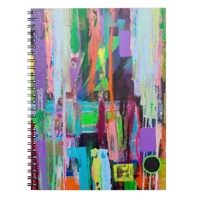Cuaderno Bloc de notas de niebla morada (Frente)