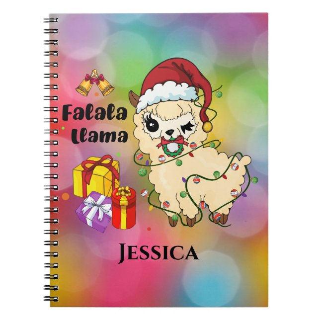 Cuaderno Bloc de notas de nombre de navidades (Frente)