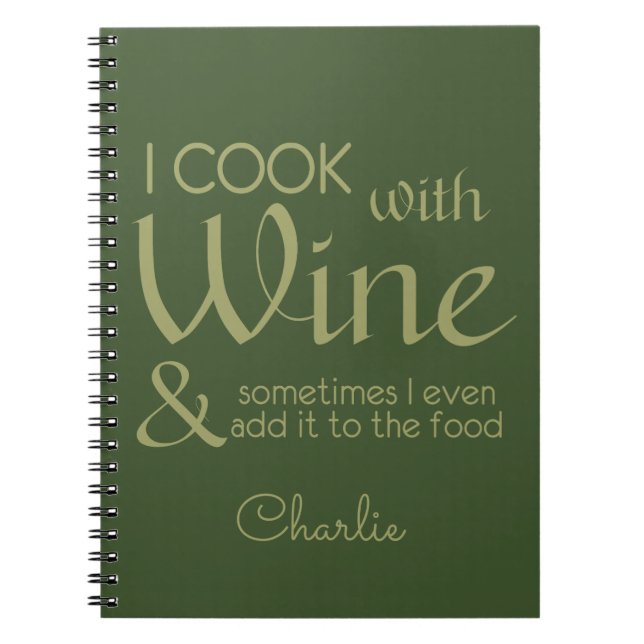 Cuaderno bloc de notas de nombre personalizado de cita de v (Frente)