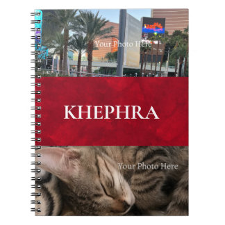 Cuaderno Bloc de notas de nombre y Collage de fotos