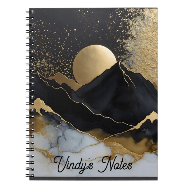 Cuaderno Bloc de notas de nombres personalizado (Frente)