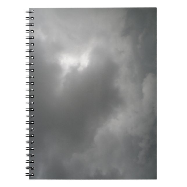 Cuaderno Bloc de notas de nubes de tormenta (Frente)