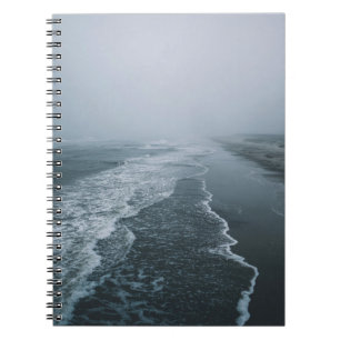 Cuaderno Bloc de notas de ondas oceánicas de línea costera
