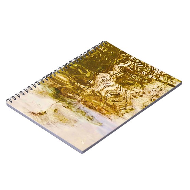 Cuaderno Bloc de notas de oro de espejo de agua (Lado Izquierdo)