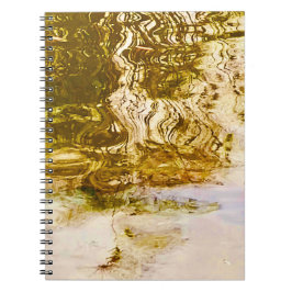 Cuaderno Bloc de notas de oro de espejo de agua