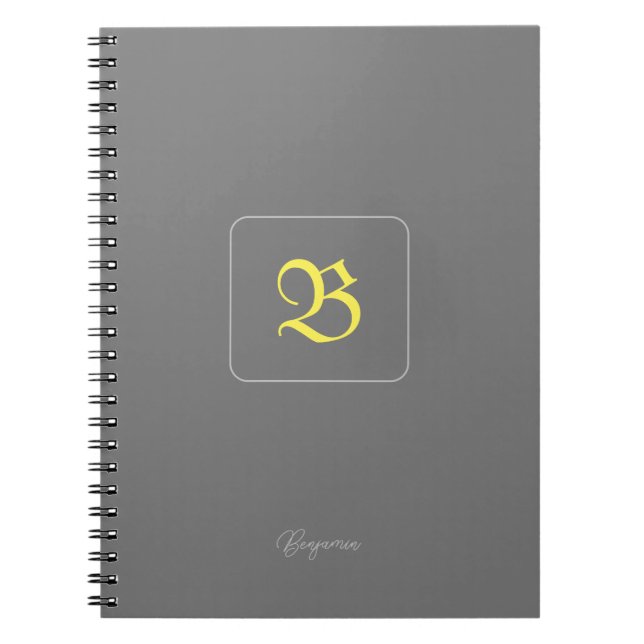 Cuaderno Bloc de notas de oro personalizado (Frente)