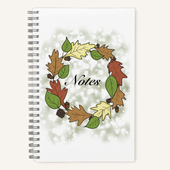 Cuaderno Bloc de notas de otoño (Anverso)