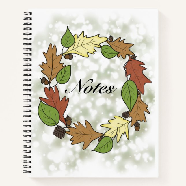 Cuaderno Bloc de notas de otoño (Anverso)
