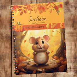 Cuaderno Bloc de notas de Otoño Forest Hamster