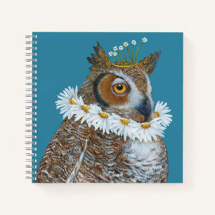 Cuaderno bloc de notas de Owl isabelino