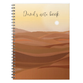 Cuaderno Bloc de notas de paisaje desierto