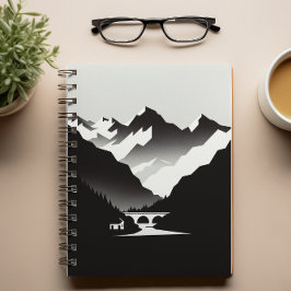 Cuaderno Bloc de notas de paisajes de montaña