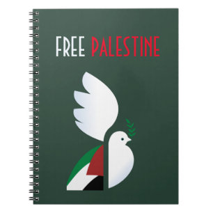 Cuaderno Bloc de notas de Palestina libre - Diario de solid