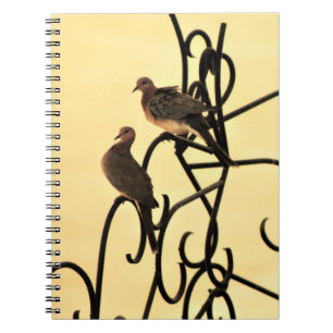 Cuaderno Bloc de notas de palomas de la mañana