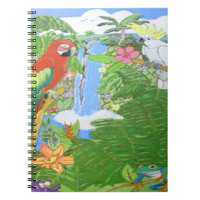 Cuaderno Bloc de notas de paraíso tropical (Frente)