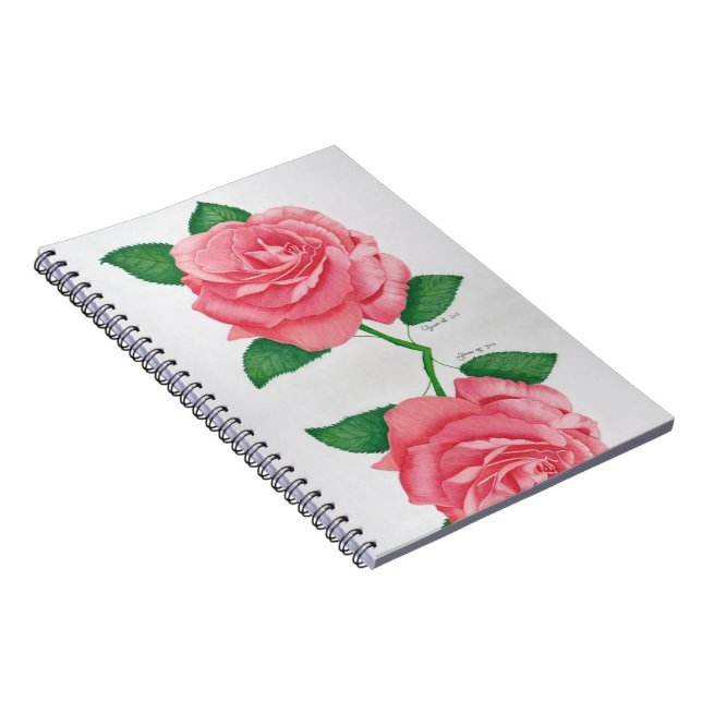 Cuaderno Bloc de notas de pasión rosa (Lado Derecho)