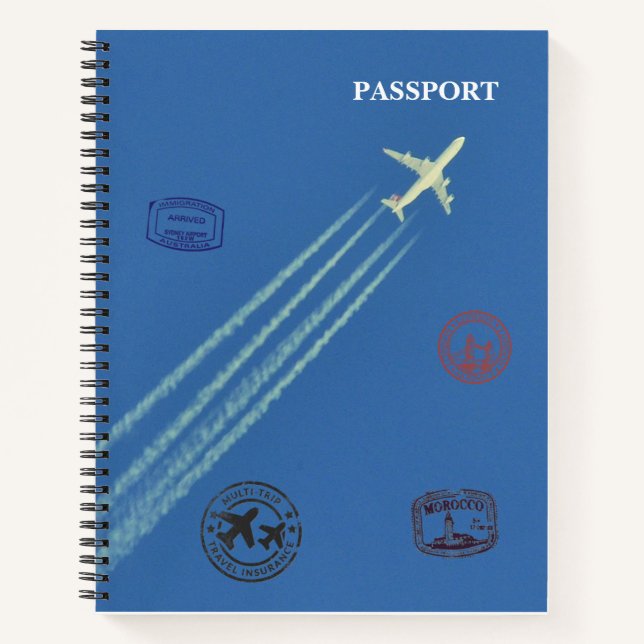 Cuaderno bloc de notas de Passport (Anverso)