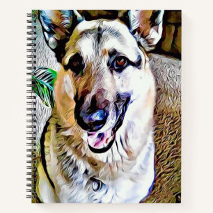 Cuaderno Bloc de notas de pastor alemán