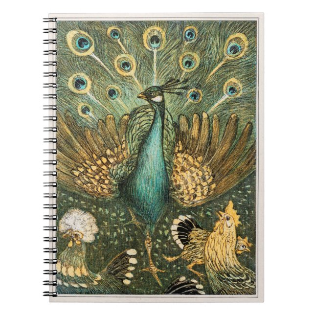 Cuaderno bloc de notas de Peacock (Frente)