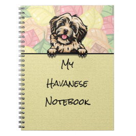 Cuaderno bloc de notas de Peeek Cute Havanese
