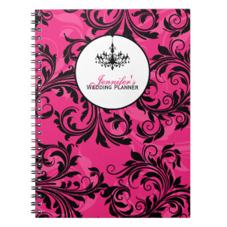 Cuaderno Bloc de notas de pergamino con lámpara de araña bl
