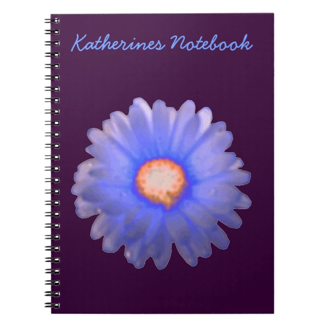 Cuaderno Bloc de notas de Personalizable azul y rojo marino (Frente)