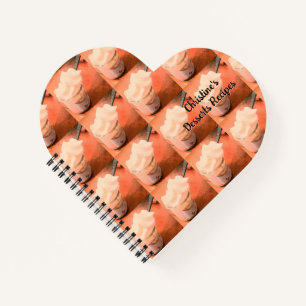Cuaderno Bloc de notas de Personalizable de postre cremoso