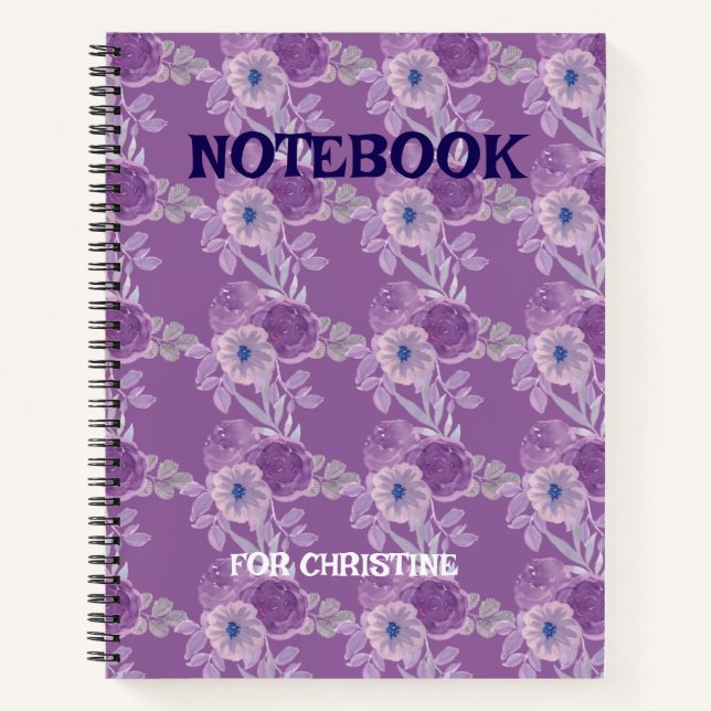 Cuaderno Bloc de notas de personalizable | Elegante y funci (Anverso)