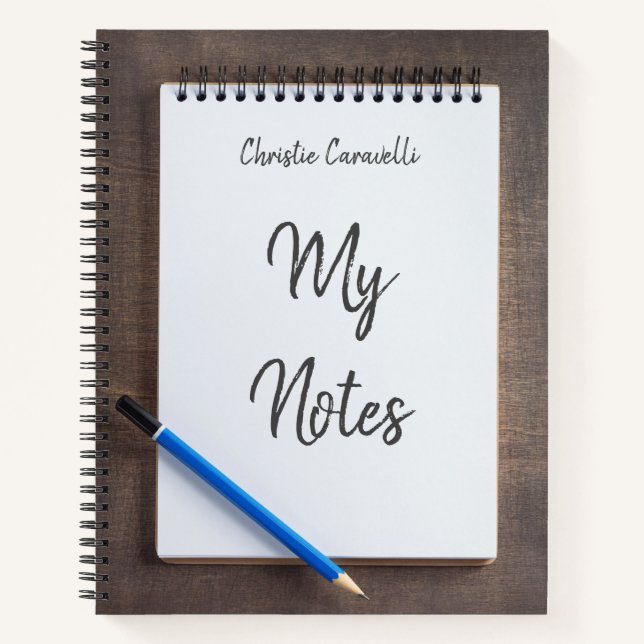 Cuaderno Bloc de notas de personalizado (Anverso)