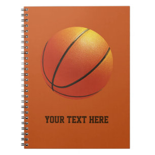 Cuaderno bloc de notas de personalizado de baloncesto