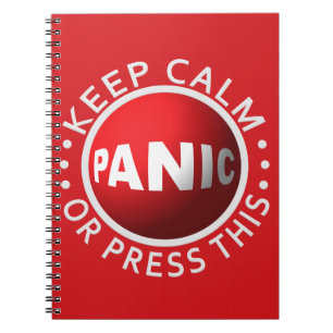 Cuaderno bloc de notas de personalizado de botón de pánico