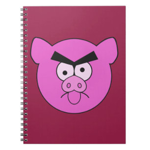 Cuaderno bloc de notas de personalizado de cerdo Mad