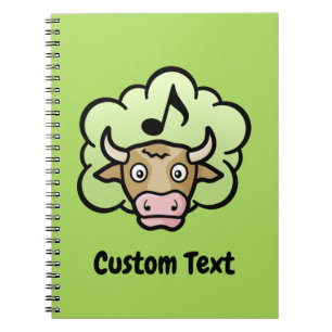 Cuaderno Bloc de notas de Personalizado de metano de vaca