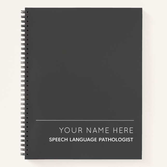 Cuaderno Bloc de notas de Personalizado de patólogo de leng (Anverso)
