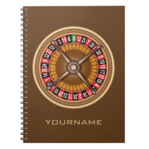 Cuaderno bloc de notas de personalizado de rueda de ruleta