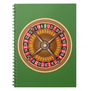 Cuaderno bloc de notas de personalizado de rueda de ruleta