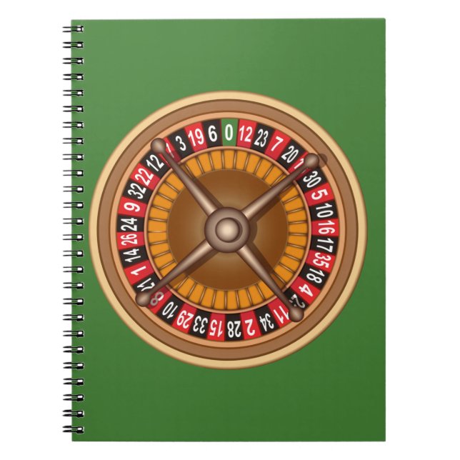 Cuaderno bloc de notas de personalizado de rueda de ruleta (Frente)