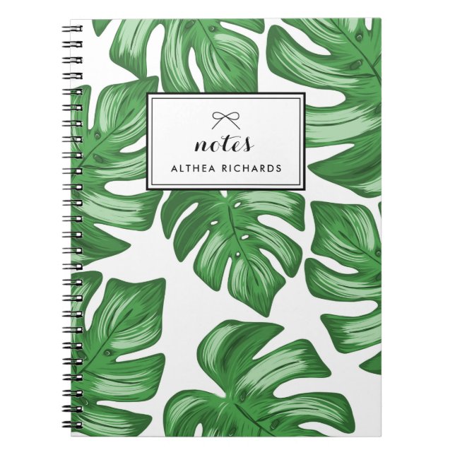 Cuaderno Bloc de notas de Personalizado tropical de Philode (Frente)