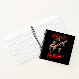 Cuaderno Bloc de notas de pie grande con rocas en espiral