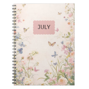 Cuaderno bloc de notas de Pink Pastel Floral